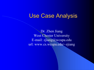Use cases. - West Chester University