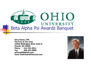 Ohio University Beta Alpha Psi Awards Banquet