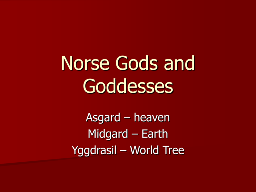 Norse Gods Chart