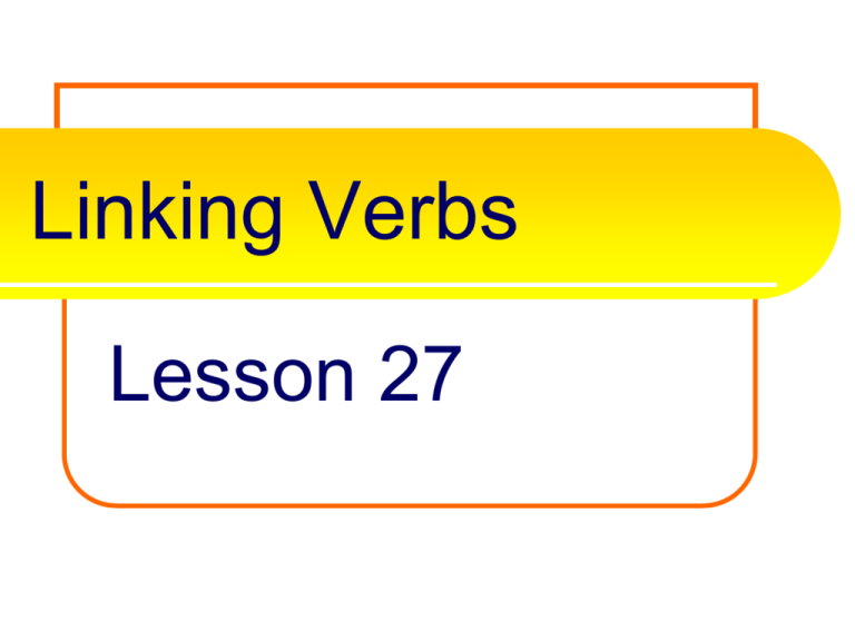 linking-verbs