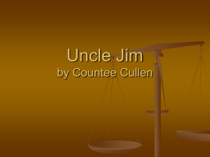 Uncle Jim by Countee Cullen
