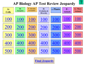AP Bio Test Review