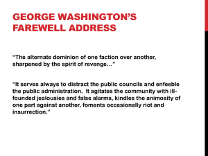 George Washington*s Farewell Address