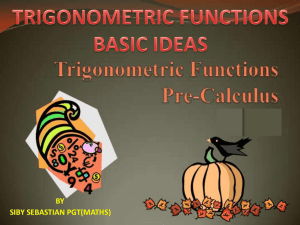 basic rules of trigonometric functions