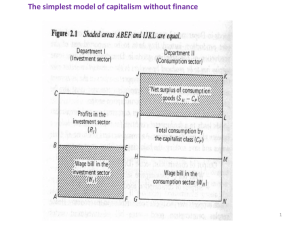 The simplest model of capitalism without finance B