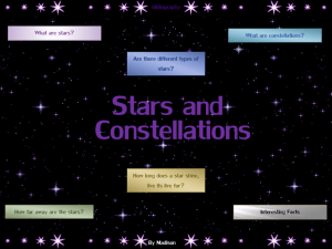 stars and constellations presentation 2007