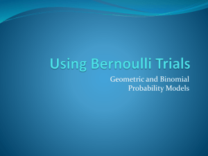 Using Bernoulli Trials