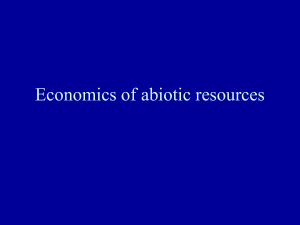 Economics of non-renewable resources