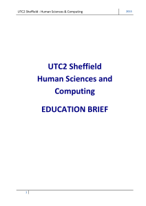 Education Brief - UTC Sheffield Olympic Legacy Park