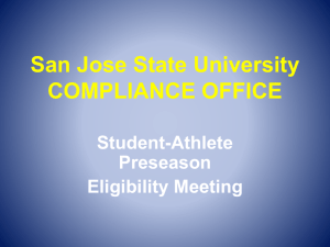 San Jose State University COMPLIANCE OFFICE