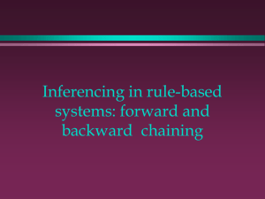 Forward and Backward Chaining and and