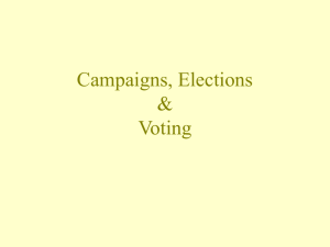 Campaigns, Elections & Voting