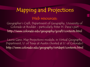 Map Projections - Guilford Geology
