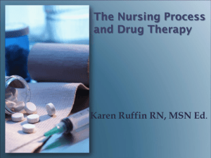 The Nursing Process (cont'd)