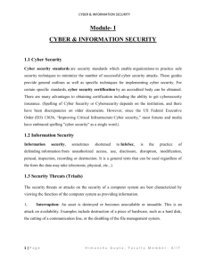 cyber & information security
