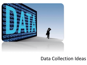 Data Collection Ideas