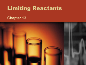 Limiting Reactants