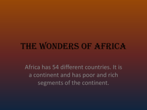 The Wonders Of Africa