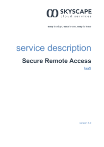Secure Remote Access – Service Description 6.0