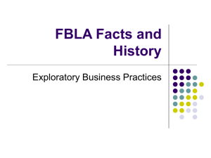 FBLA Facts and History - Bellefonte Area School District