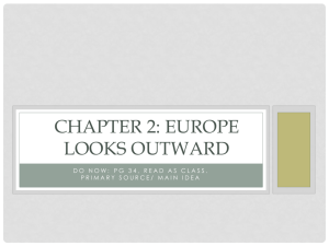 Chapter 2: Europe Looks Outward