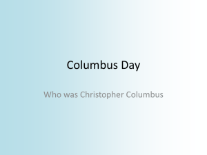 Columbus Day - Mr. G Educates
