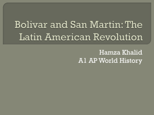 Bolivar and San Martin
