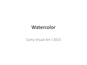Link to Watercolor powerpoint for vocabulary terms for upcoming