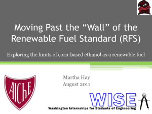 Where will the rest of this renewable fuel come from?