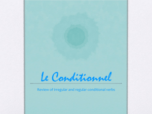 Le Conditionnel - Issaquah Connect