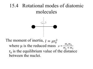 15.4 Rotational modes of diatomic molecules