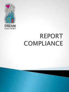 report compliance - The Dream Factory