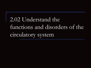 2.02 Functions and Disorders of Circulatory System