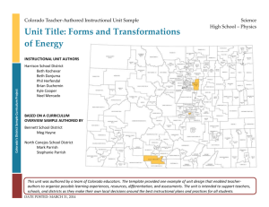 March 31, 2014 - Colorado Department of Education
