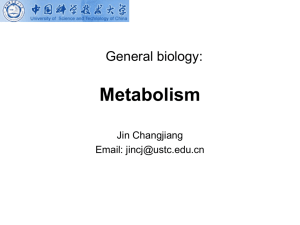 Chemical Foundations of Biology