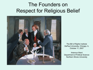 Respect for Religious Belief - Northern Illinois University
