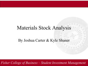 Fisher College of Business – Student Investment Management