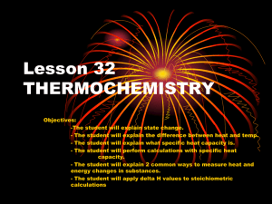 Lesson 32 THERMOCHEMISTRY