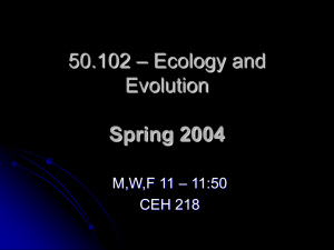 50.102 – Ecology and Evolution