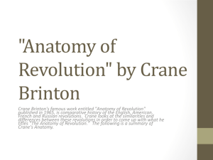 Crane-Brinton Model of Revolution PPT