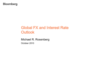 Global FX and Interest Rate Outlook