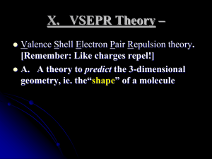 X. VSEPR Theory