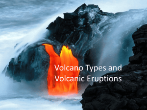 Volcano Types and Volcanic Eruptions