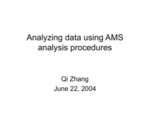 the Latest AMS Analysis Template