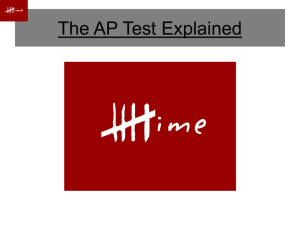 The AP Test Review