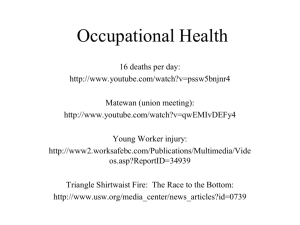 Occupational Health - Thomas-Estabrook