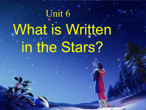 What Is Written in the Stars