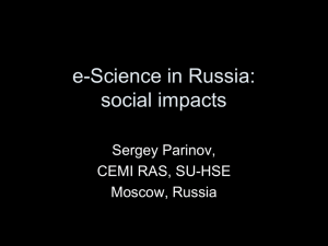 e-Science in Russia
