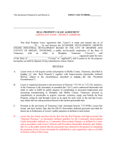 Lease Agreement-Real Property