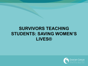 survivors teaching students: saving women's lives